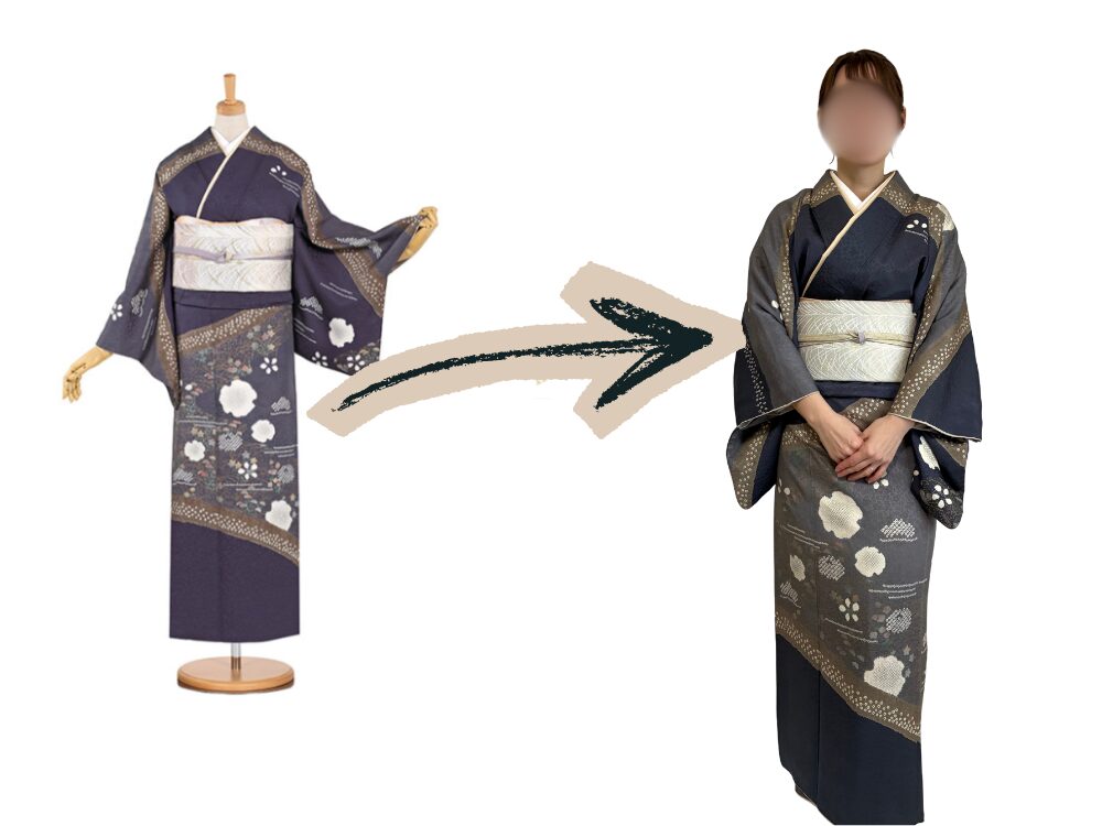 公式サイトと実際の着姿の比較