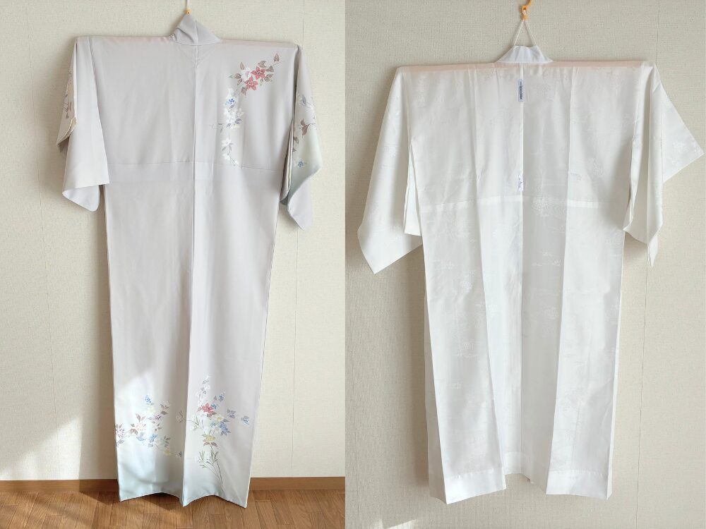 レンタルした着物と長襦袢